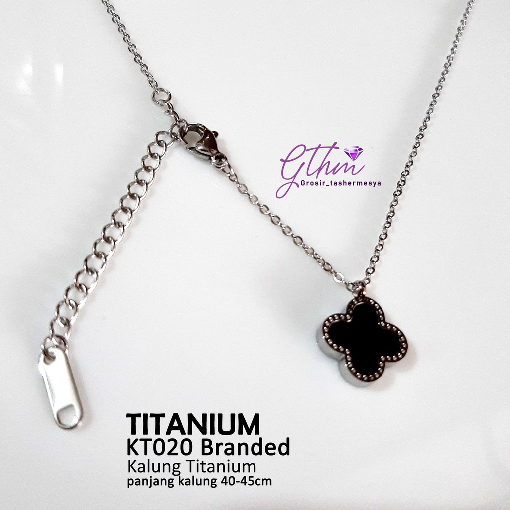 Kalung Wanita Titanium Branded Perhiasan Fashion Import Premium KT020 GTHM