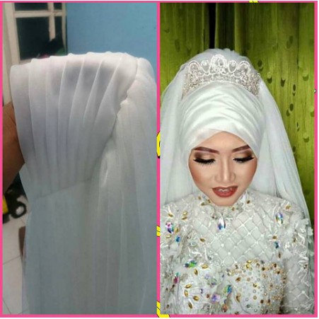HIJAB INSTAN PENGANTIN / HIJAB PENGANTIN TURKI / KERUDUNG AKAD-4
