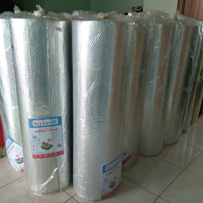 

(BISA COD) Metalizing foil Peredam panas atap/ alumunium foil bubble 4mm G0-SEND TERMURAH Kode 1256