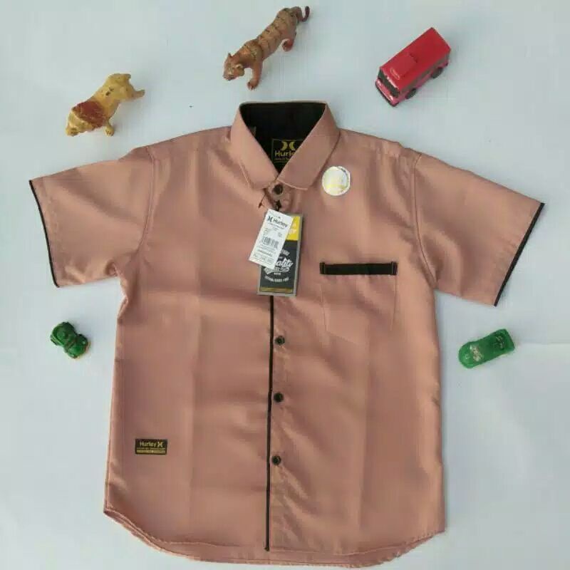 kemeja polos couple anak & ayah termurah