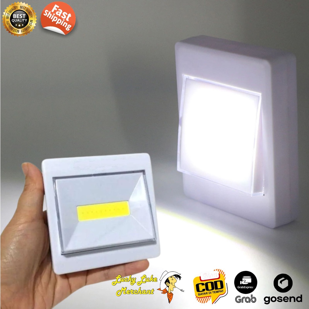 LED Emergency Lamp Lampu Darurat 10W COB Tempel Serbaguna Dinding Tembok Kamar Almari