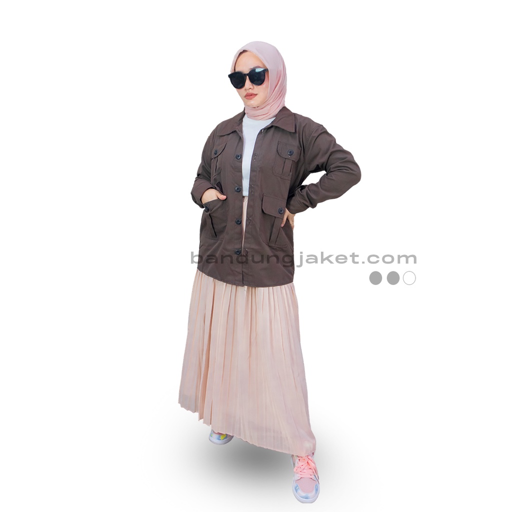 ADAM JAKET COKLAT || JAKET SEMI PARKA || JAKET PRIA DAN WANITA MASA KINI