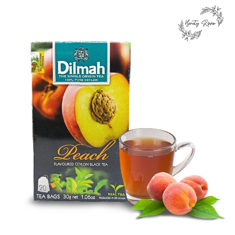 

DILMAH PEACH TEA ISI 20 PCS - TEH CELUP RASA BUAH PEACH