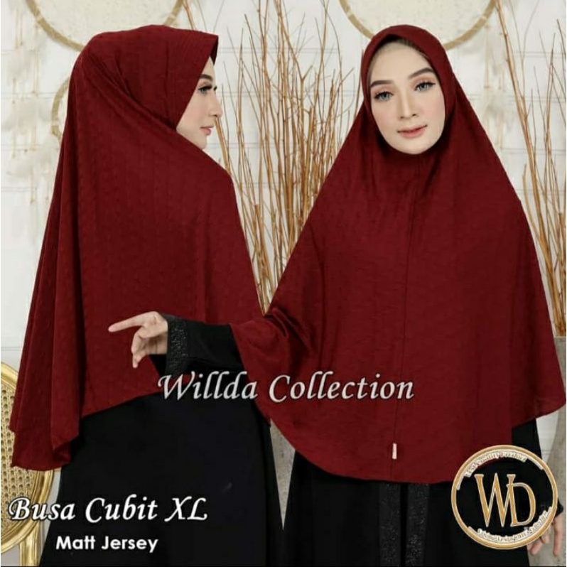 size XL BUSA CUBIT WILLDA COLLECTION JILBAB KHIMAR KERUDUNG BERGO wilda