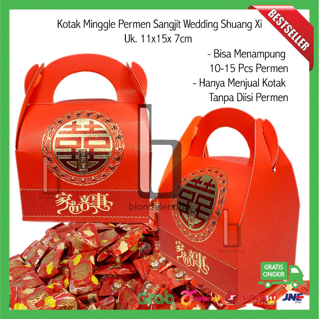 

Kotak Paperbag Tempat Mingle Candy Box Permen Sangjit Wedding Pernikahan Hantaran Lamaran Shuang Xi