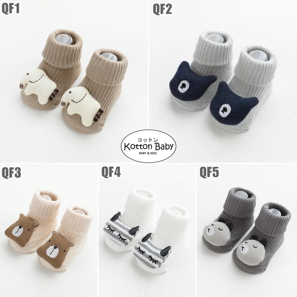 0-1 thn | KAOS KAKI BAYI ANAK IMPOR NEWBORN SOCKS LUCU KARAKTER KARTUN LAKI LAKI catalog QN QF