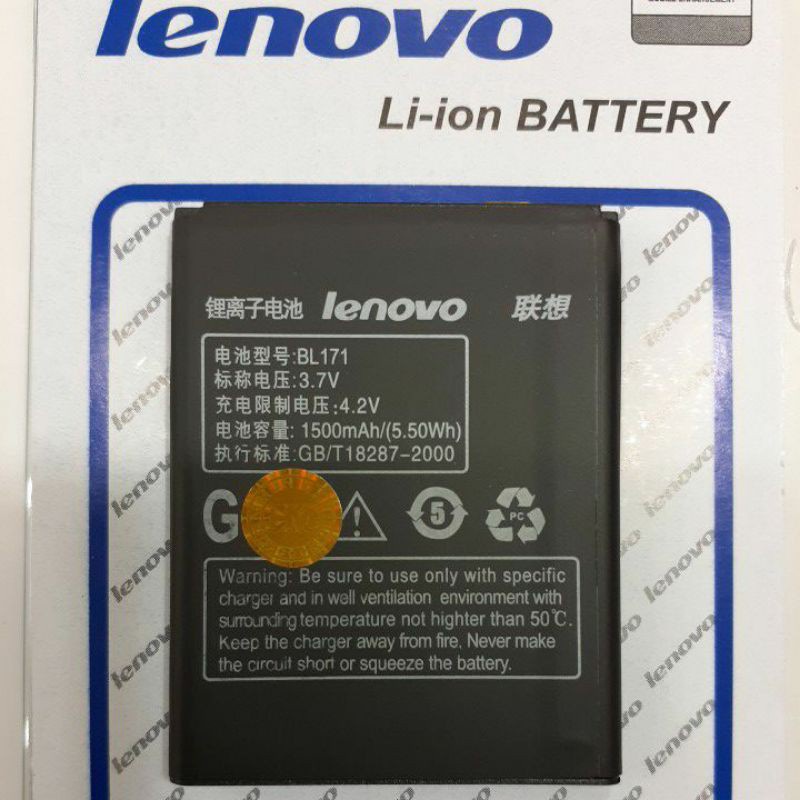 Baterai  Batre Lenovo BL-171 BL171 Original 99% A390, A60, A65, A356, A368 Batre Lenovo Battrey