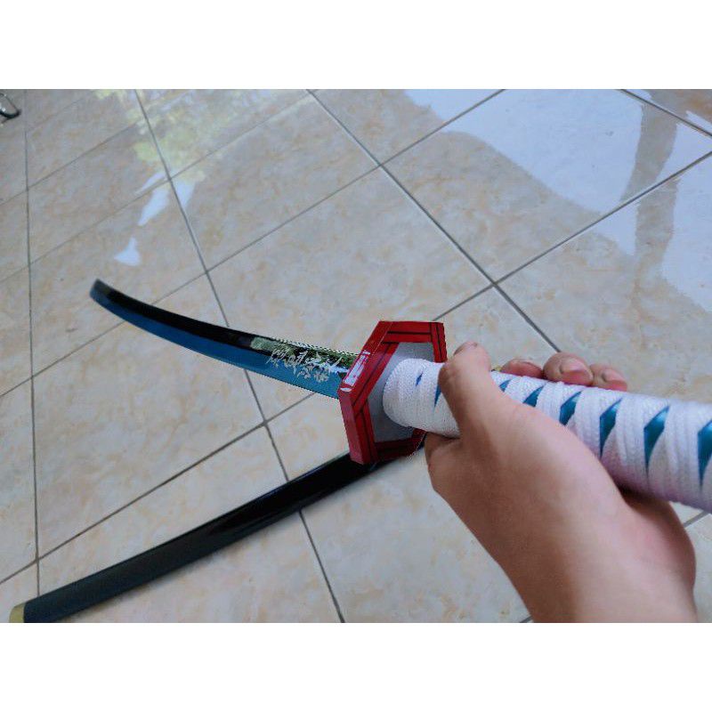 Pedang kayu cosplay anime giyu kimetsu no yaiba