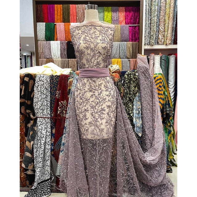 flying applique tulle, tile akar, tile akar bunga, tile mewah