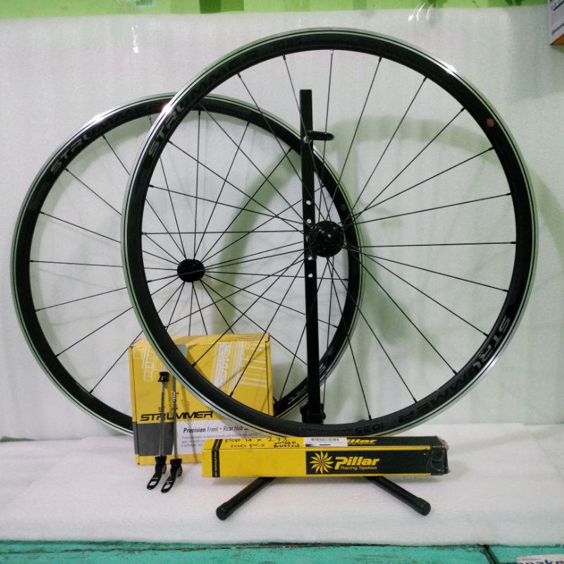 Wheelset Strummer 700c Spoke Pillar Single Butted Aeroroad 1035 | wheel set roadbike 20 24 Hole