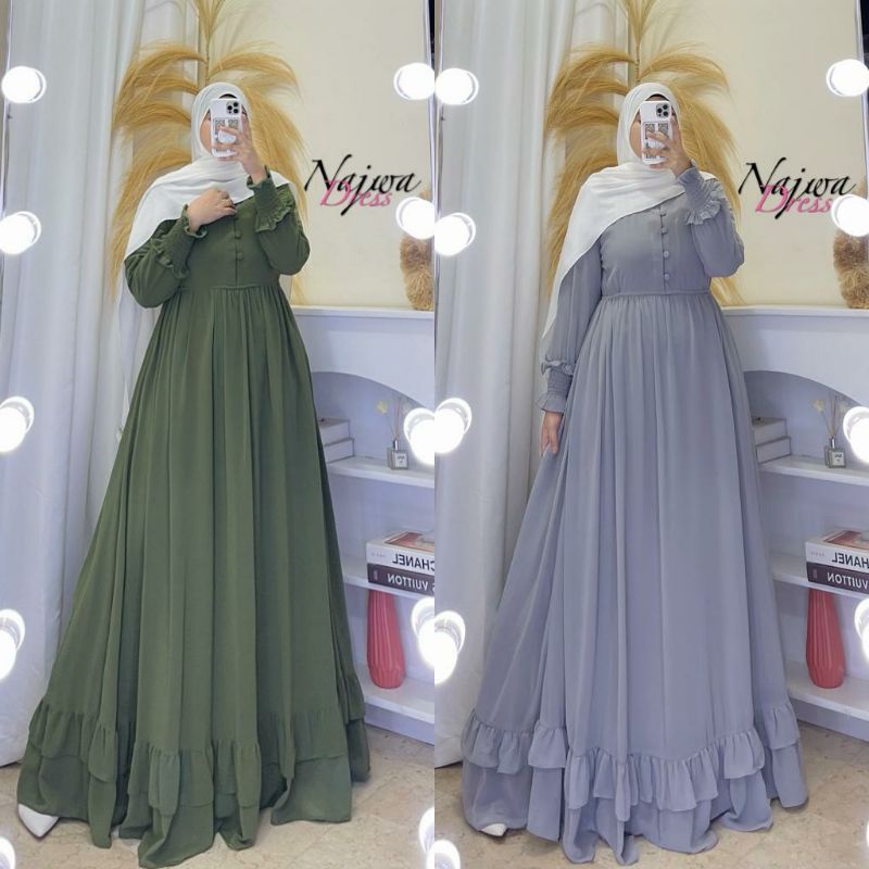 NAJWA DRESS/ GAMIS NAJWA DRESS CERUTY BABYDOLL
