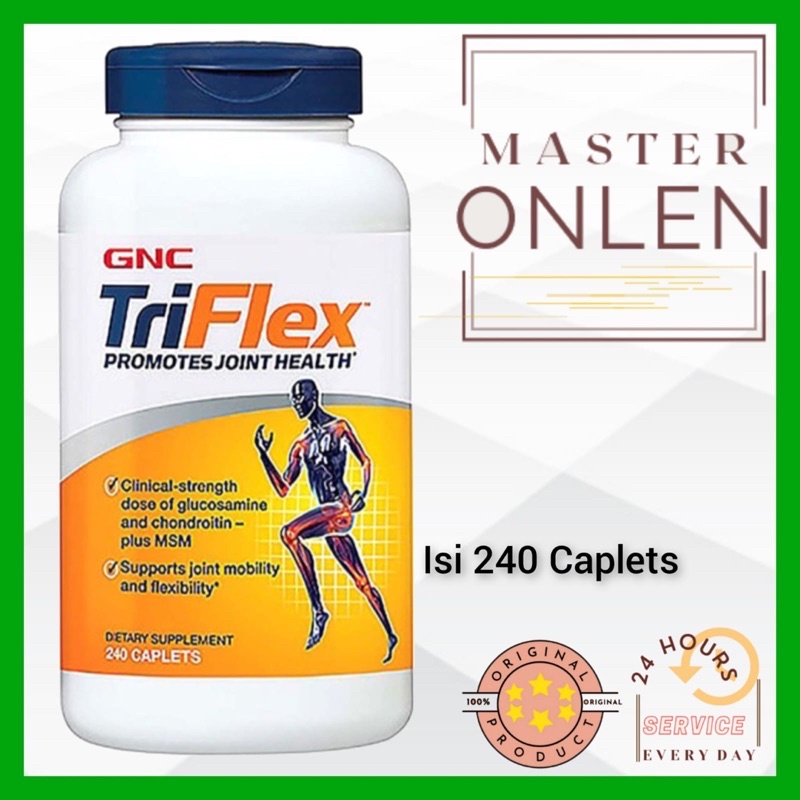 GNC TriFlex Glucosamine Chondroitin 240 Caplets Usa