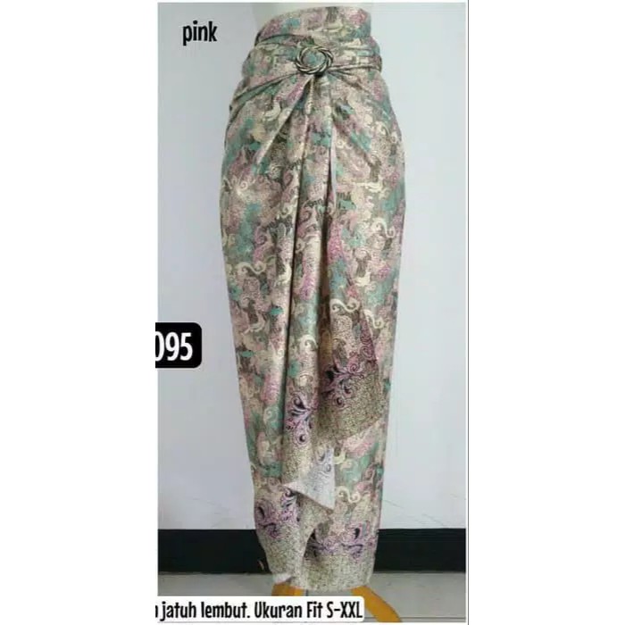 ROK LILIT BATIK / ROK LILIT / BAWAHAN KEBAYA / ROK KEBAYA / ROK WISUDA-RL 095-Pink