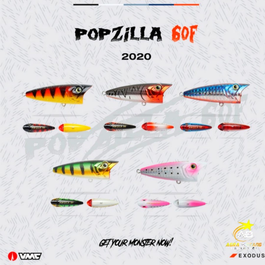 UMPAN PANCING LURE EXODUS POPZILLA 60F