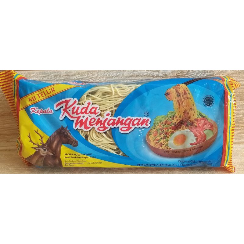 ✔MURAH Mie Telur Kuda Menjangan 200gr Bulat / Mi Kuda Menjangan TA Kecil