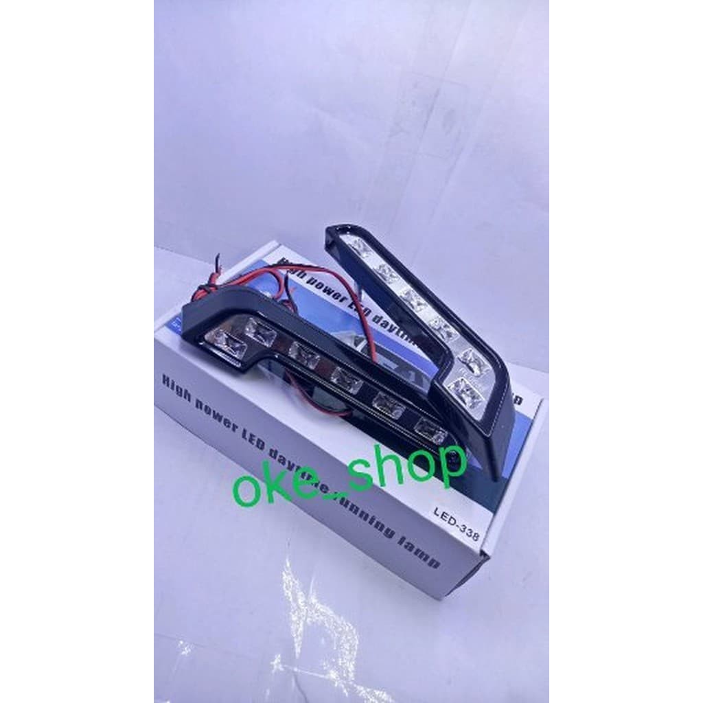 lampu drl model L 6led mobil sparepart murah
