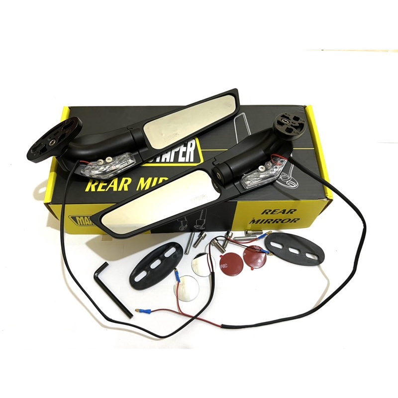 TERMURAH Spion Winglet FULL CNCN Stealth Rear Mirror Spion Motor Stealht Winglet Universal Ninja Zx25R Zx10R Zx636 Z10R R6 Ninja 250 Fi Karbu Nmax Pcx Cbr 250r R15 R25 CBR250 XMAX NMAX TMAX DLL