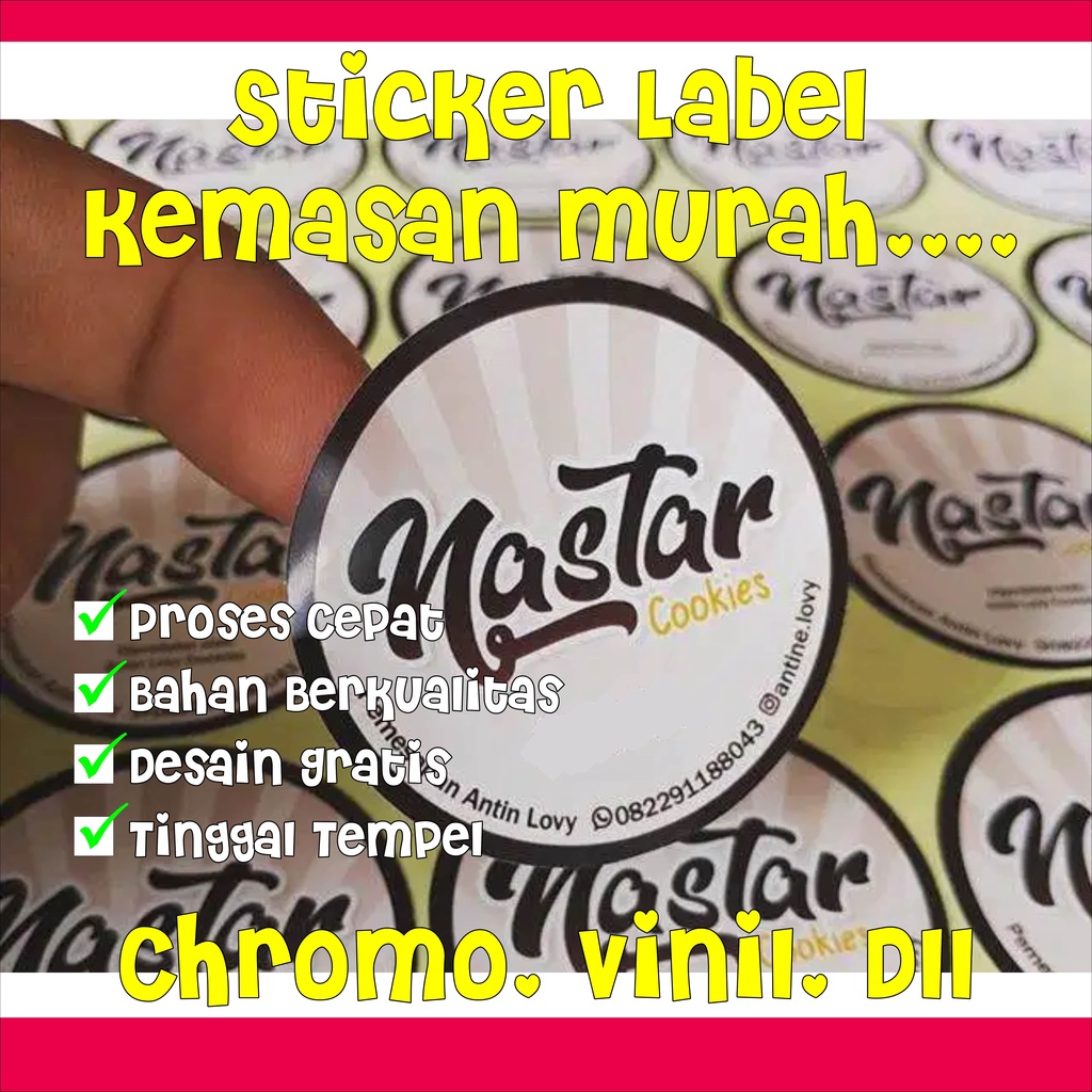 

Sticker Label Kemasan Murah