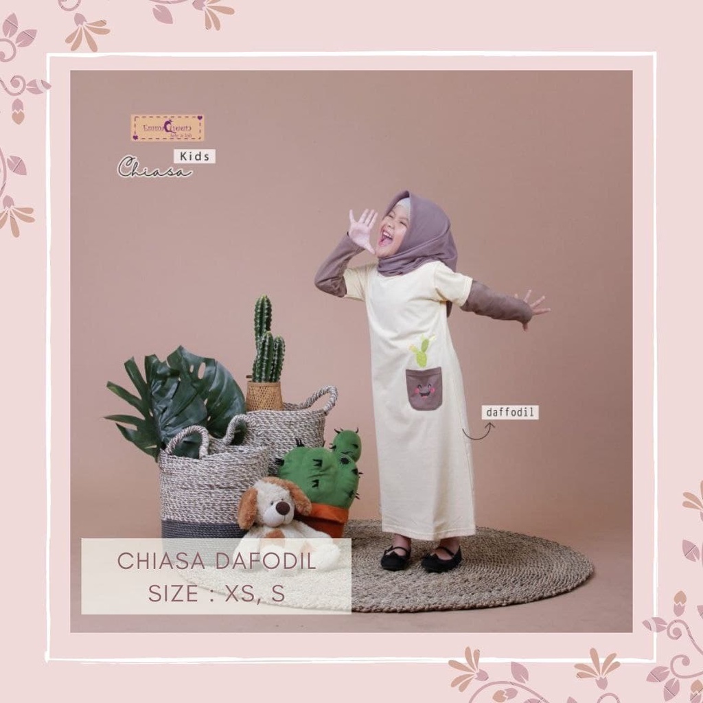 READY STOCK Gamis Anak Chiasa Dress Kids Emmaqueen