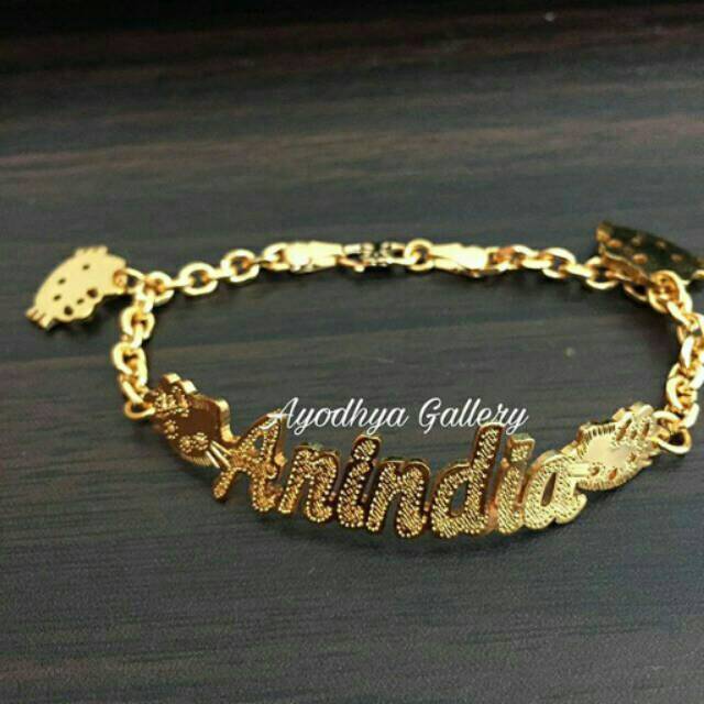 Download 500 Koleksi Gambar Gelang Emas Nama  HD