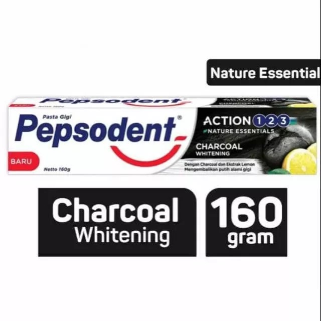 UNILEVER | PEPSODENT ACTION 123 Charcoal Whitening 160gr