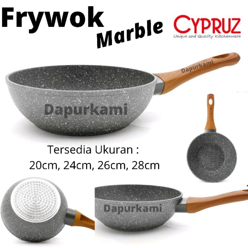 Kuali Cypruz Frywok cyprus Marble 28cm • Frywok Cyprus ORI