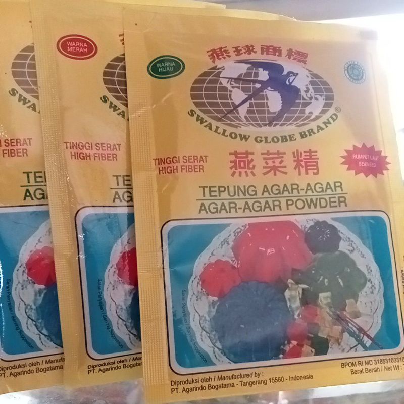 

Agar-agar powder swallow globe brand