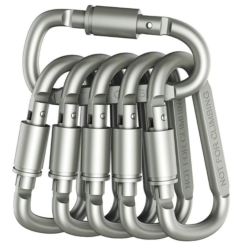 Carabiner Bentuk D Bahan Aluminum Alloy Untuk Tas Backpack