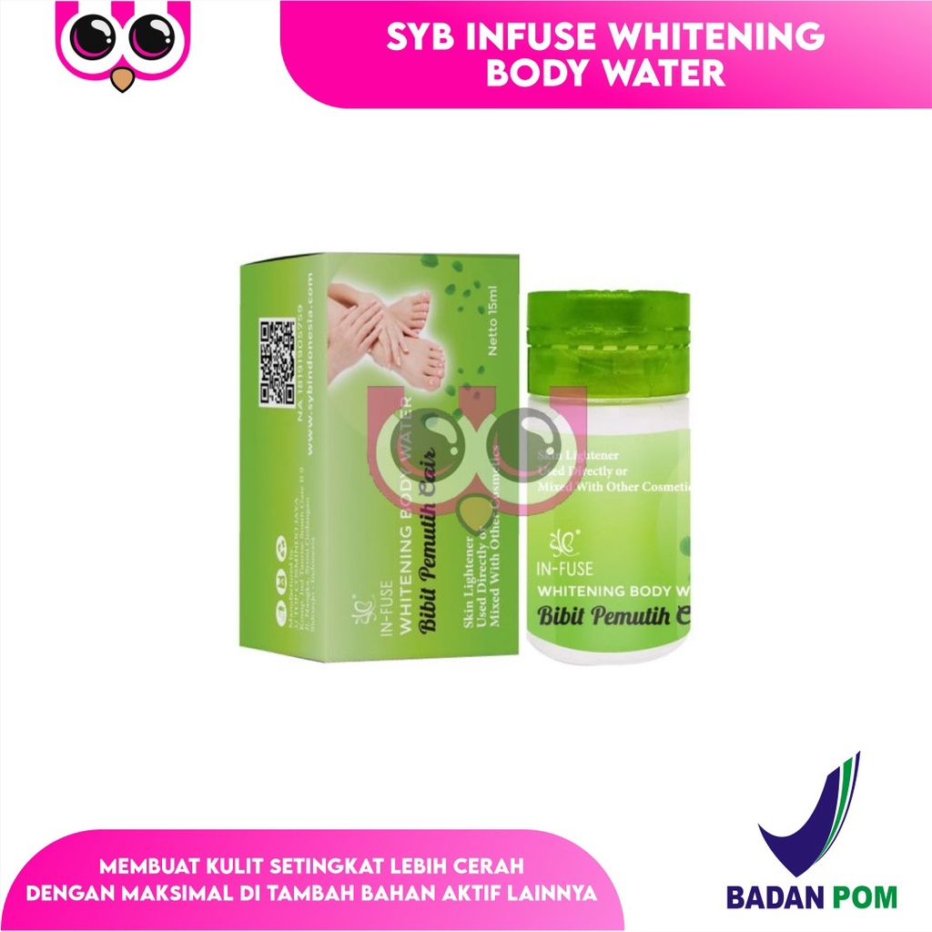 BIBIT INFUS CAIR / SYB INFUSE WHITENING BODY WATER DNA BODY WATER INSTANT BRIGHT 15ML