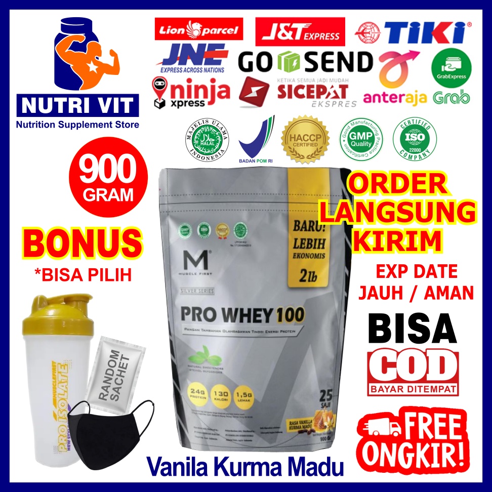 Muscle First M1 Pro Whey 100 2 Lbs 900 Gram HALAL BPOM Muscle First M1 Pro Whey 100 2 Lb 900Gr M1 Pr
