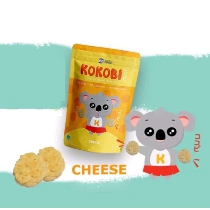 Kokobi Yummy Baked Rice Puff 80gr Snack Anak