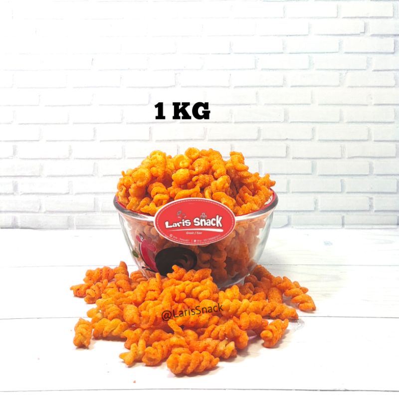 

Makaroni Ulir Rasa BBQ Gurih Renyah Snack Kiloan 1000gr