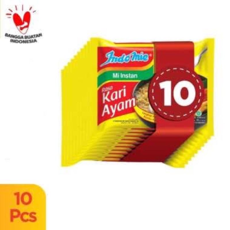 

Indomie Kari Ayam paket 10 pcs