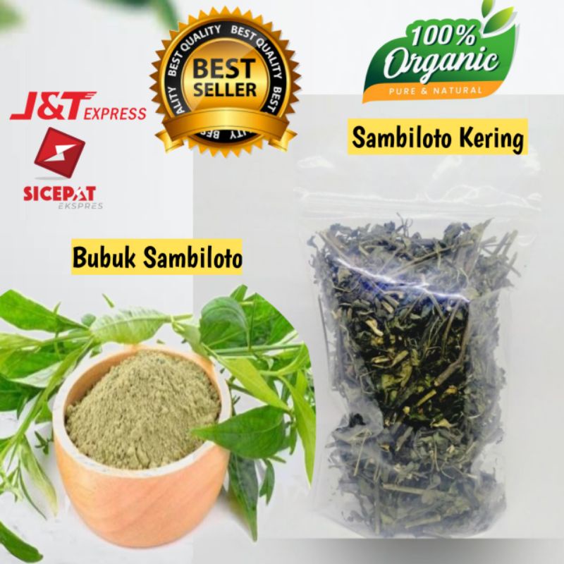 

Sambiloto Kering/Bubuk Sambiloto 50 Gram Obat Flu Imunitas Tubuh