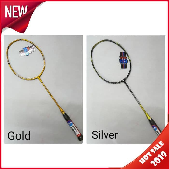 Raket Badminton RS Champion Gold Silver Free Tas Senar