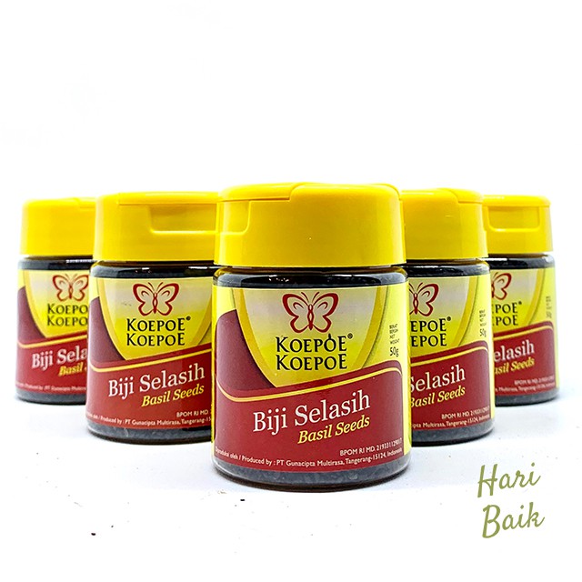 

Biji Selasih / Basil Seeds Koepe Koepoe 50gr