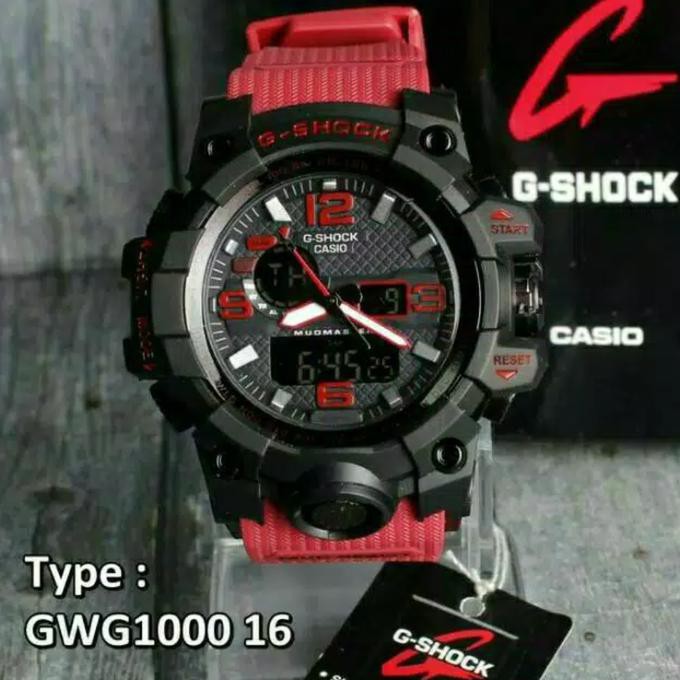promo | diskon | sale Jam Tangan G Shock Dual Time Best Quality Jam Tangan Pria - Merah terbaik |