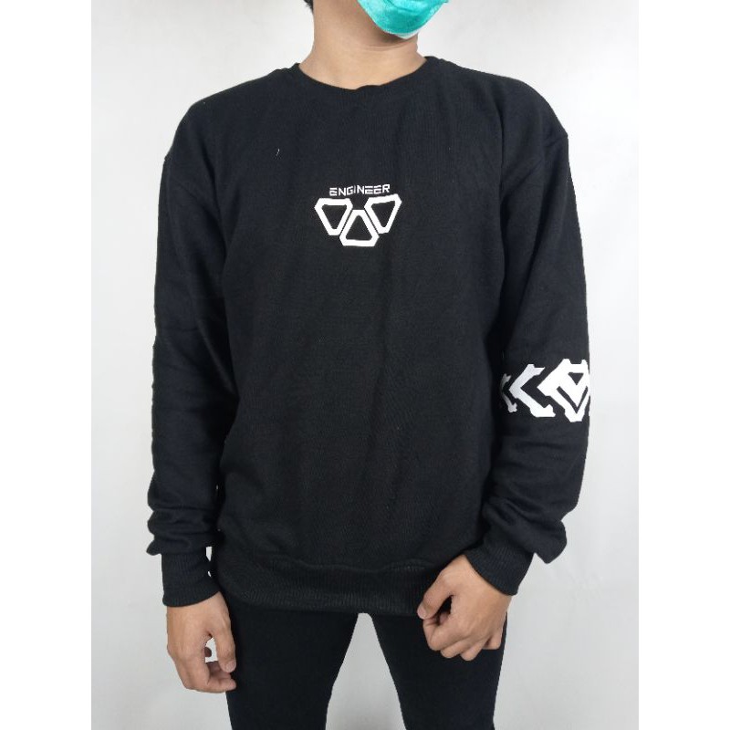 CREWNECK SWEATER UNISEX PRIA/WANITA ORIGINAL BIONIC SPESIAL ARTIKEL MECHANICAL ENGINEER