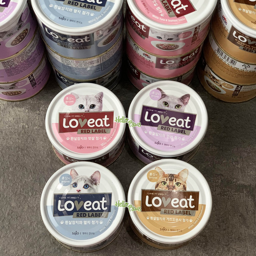 Sajo Loveat Cat 160gr Cat Wet Food Makanan Kaleng Kucing Made in Korea