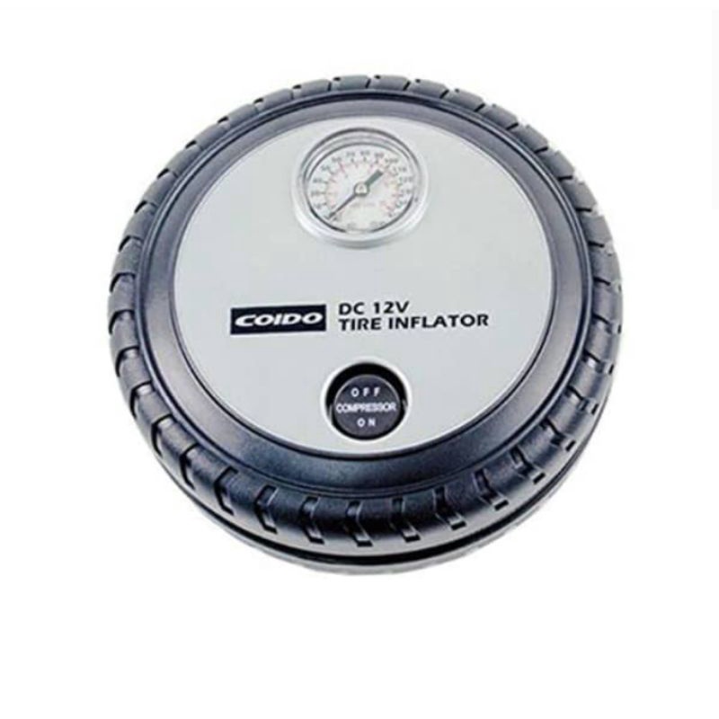 TIRE INFLATOR 12V SILVER 2126 COIDO atau Coido Pompa Udara /Pompa mobil eletric 12v 2126 - Silver