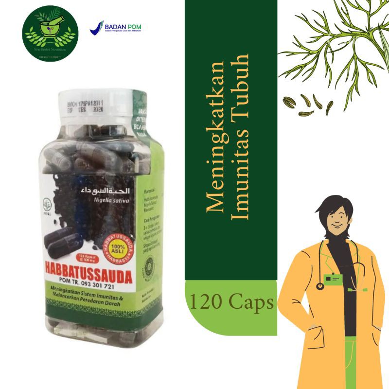 HABBATUSSAUDA Herbal Niaga Utama HNU 120 Kapsul | Habatusauda