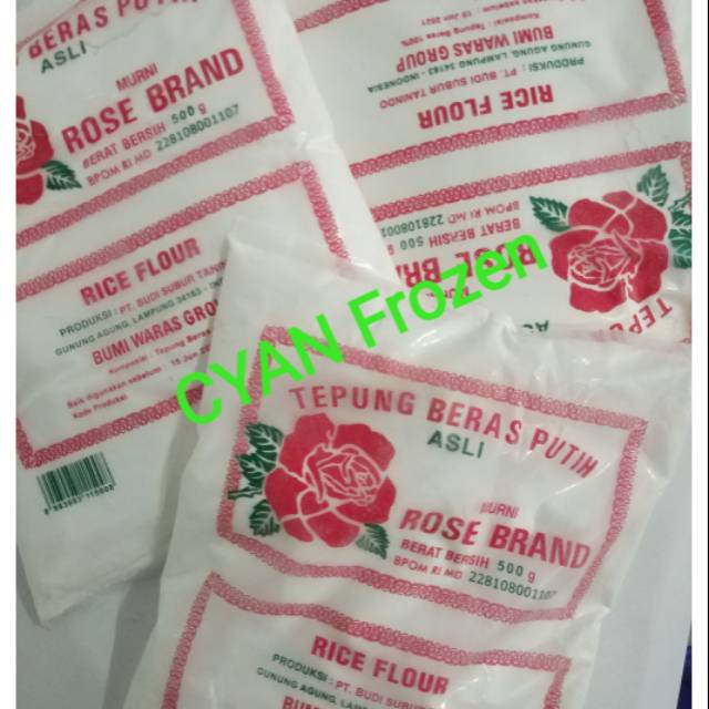 

Tepung Beras Putih Rose Brand 500gr