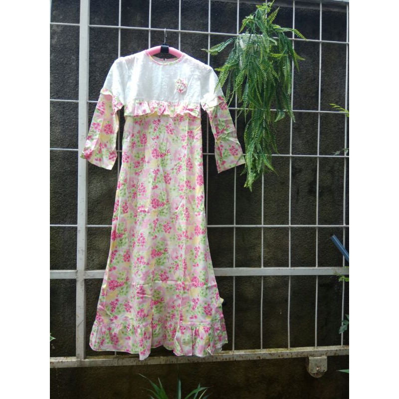 GAMIS anak katun FLOWER