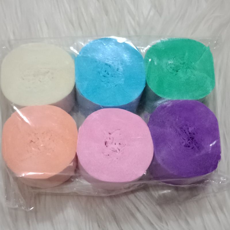 

kertas crepe bulat warna warni