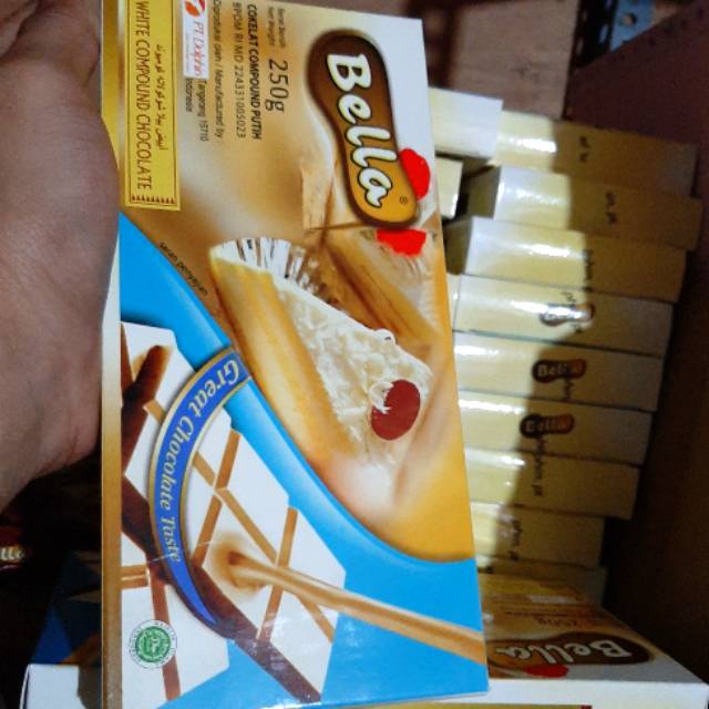 

Bella Chocolate White Compound 250gr / Cokelat Putih Compound