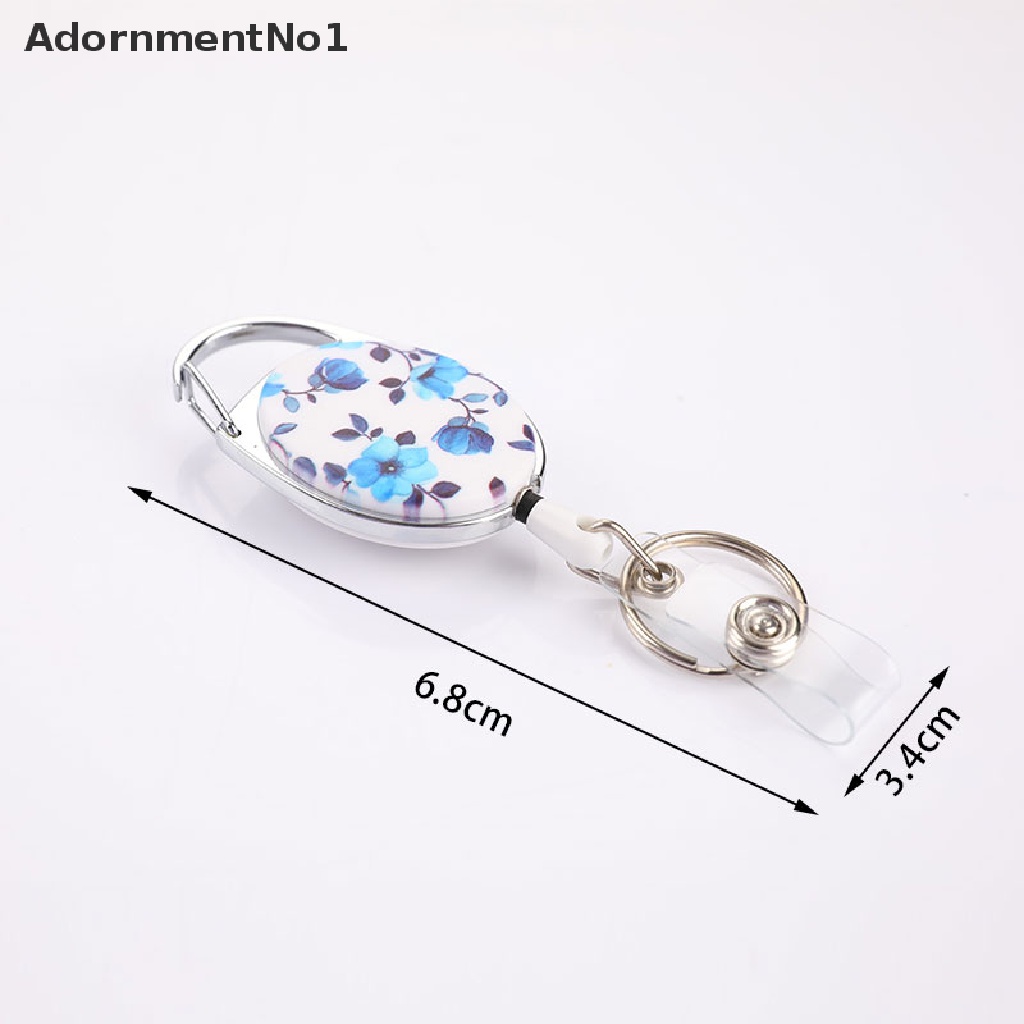 (AdornmentNo1) 2021 Klip Holder Kartu ID / Nama Retractable Untuk Kantor