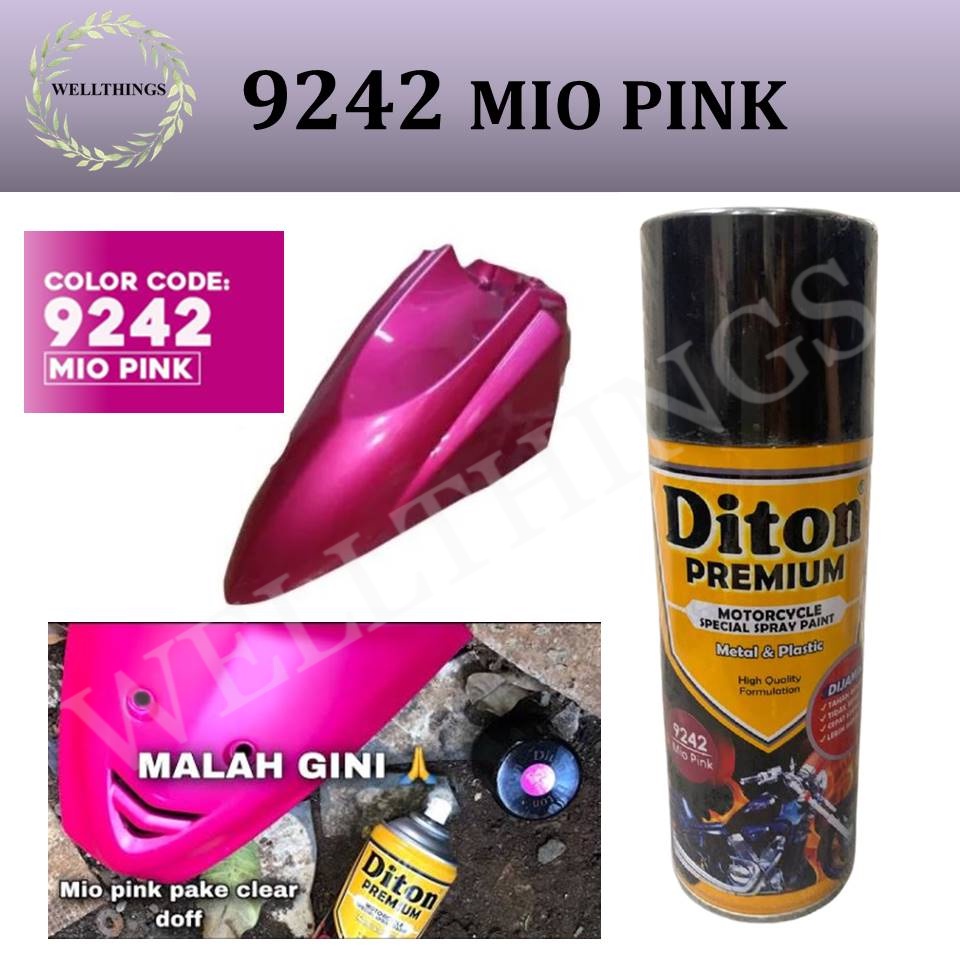 Cat Pilox Diton Premium MIO PINK 9242 400cc warna Magenta merah muda yamaha mio sepeda motor mobil
