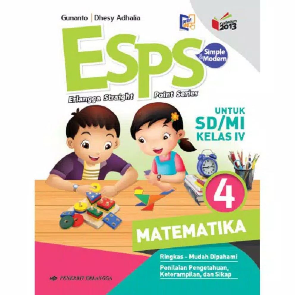 ESPS MATEMATIKA SD/MI KELAS 4, By Gunanto / PENERBIT ERLANGGA