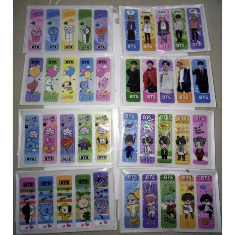 

BTS Pembatas Buku 12pack / Post It BTS Mix / Sticky Note