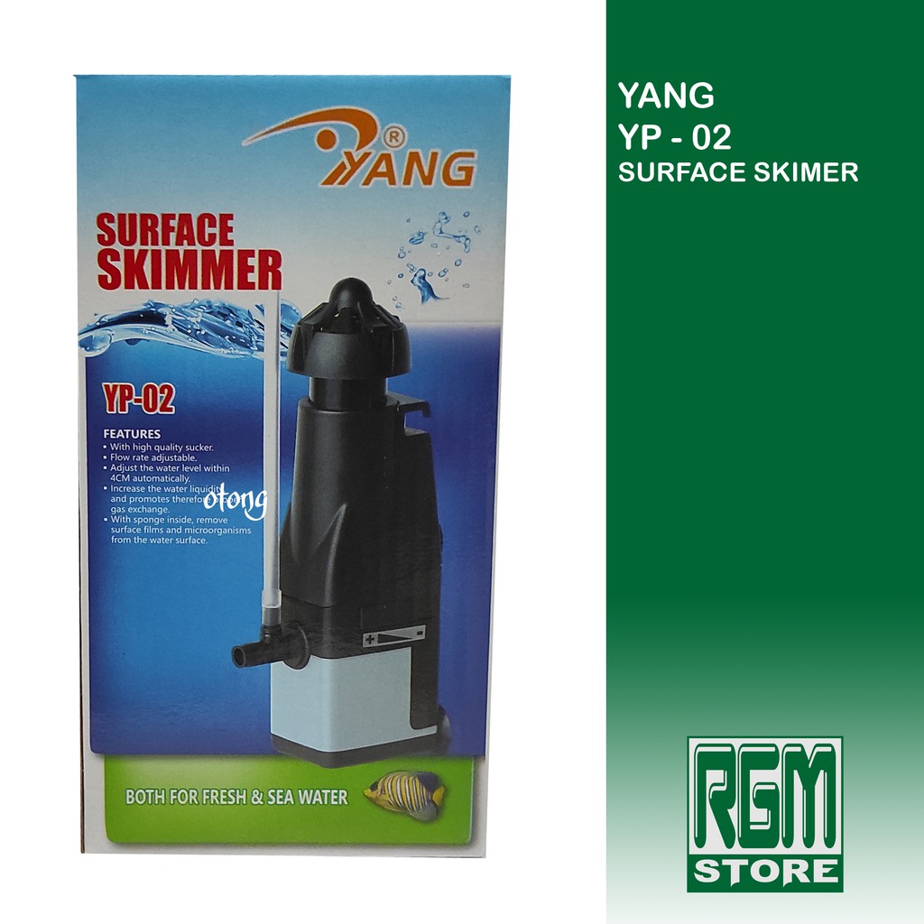 YANG YP - 02 YP02 Surface Skimmer Aquascape Aquarium Protein Skimer